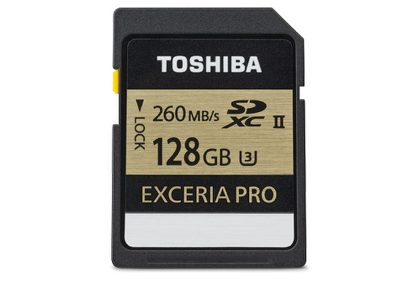 Toshiba Exceria Pro 128GB SDXC UHS-II Class 3 memory card