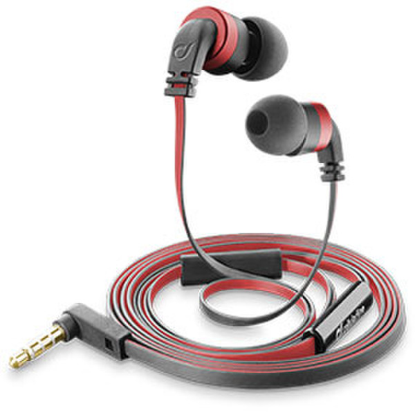 Cellular Line Mosquito In-ear Binaural Wired Black,Red