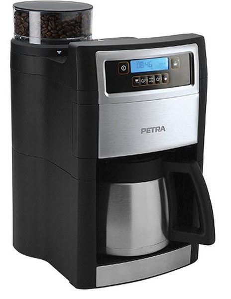 Petra KM 90.57 Drip coffee maker 1L 10cups Black,Stainless steel