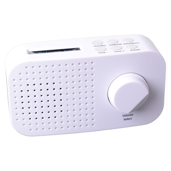 Tiny Audio Ami Tragbar Digital Weiß Radio