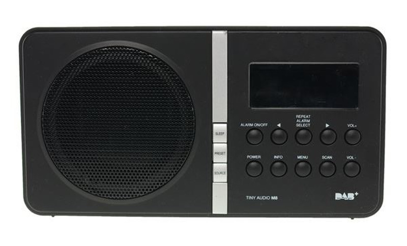 Tiny Audio M8 Tragbar Digital Schwarz Radio