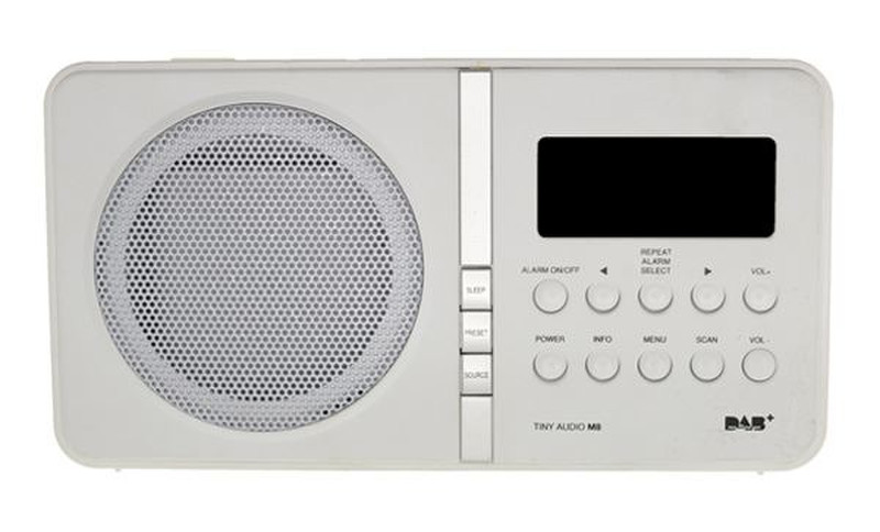 Tiny Audio M8 Портативный Цифровой Белый радиоприемник
