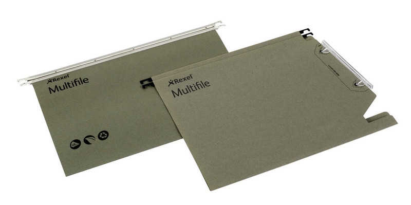 Rexel Multifile Plus `330` Lateral File 30mm Green (20)