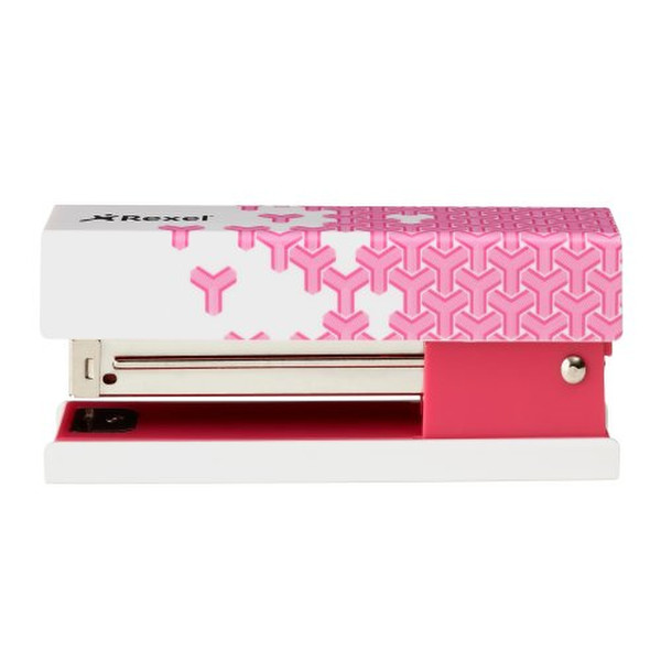 Rexel Art Patterned 20 Sheet Stapler Pink