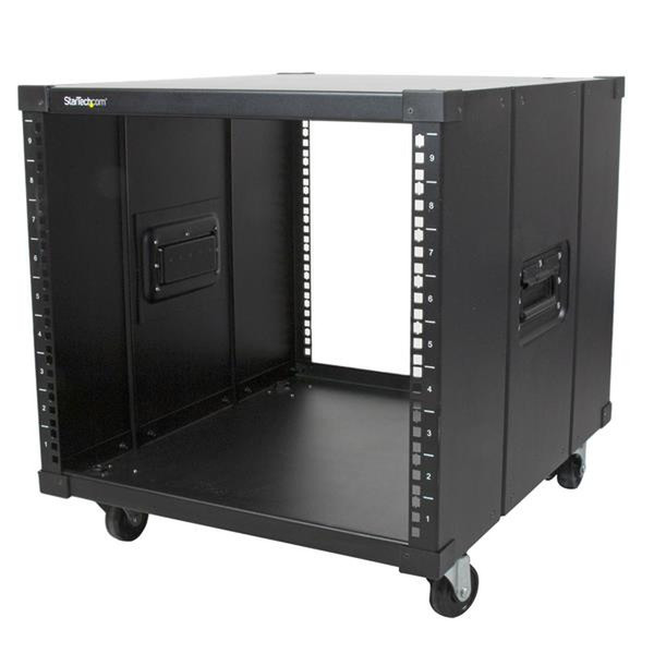 StarTech.com Mobiles Server Rack mit Griffen - 9HE