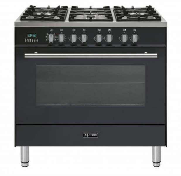 M-System MFNW-96 AN Freestanding Gas A Black cooker