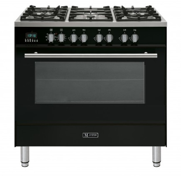 M-System MFNW-96 ZW Freestanding Gas Black cooker