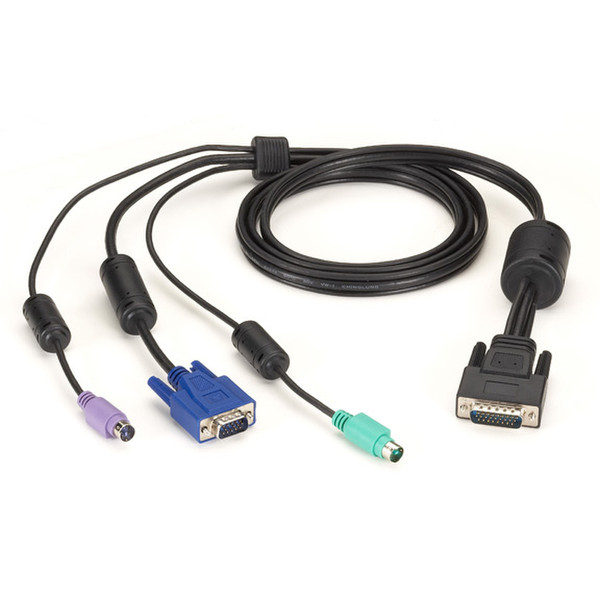 Black Box EHNSECURE1-0012 keyboard video mouse (KVM) cable