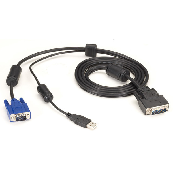 Black Box EHNSECURE2-0012 keyboard video mouse (KVM) cable