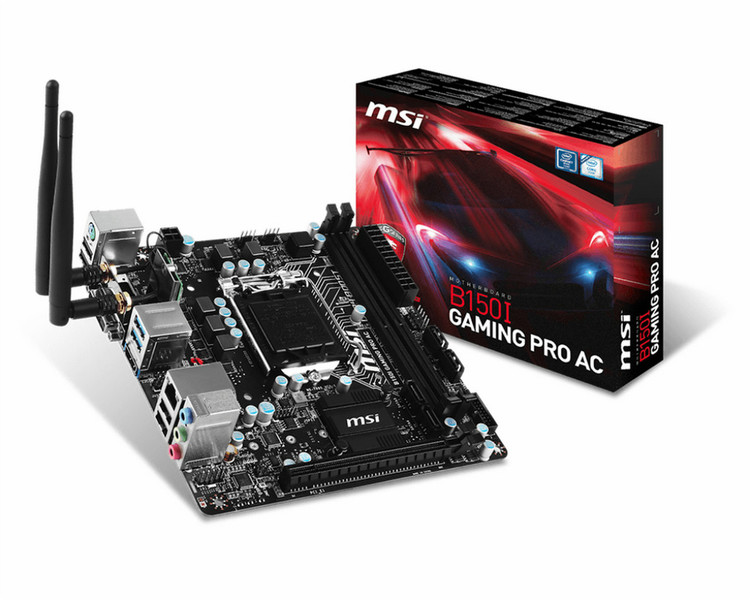 MSI B150I Gaming PRO AC Intel B150 LGA1151 Mini ITX motherboard