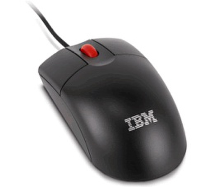 IBM Optical Wheel Mouse - USB USB Оптический 400dpi Черный компьютерная мышь