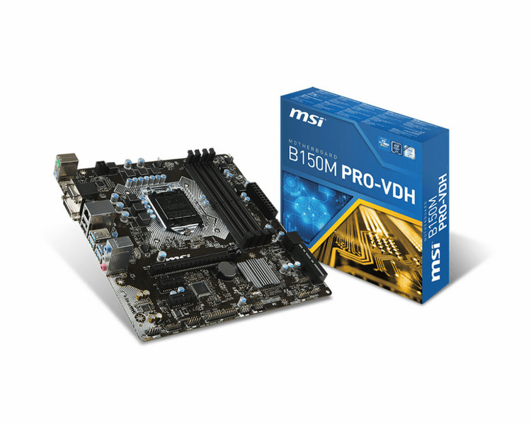 MSI B150M PRO-VDH Intel B150 LGA1151 Micro ATX motherboard