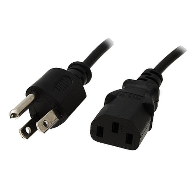Data Components 101210 3m Power plug type B C14 coupler Black power cable