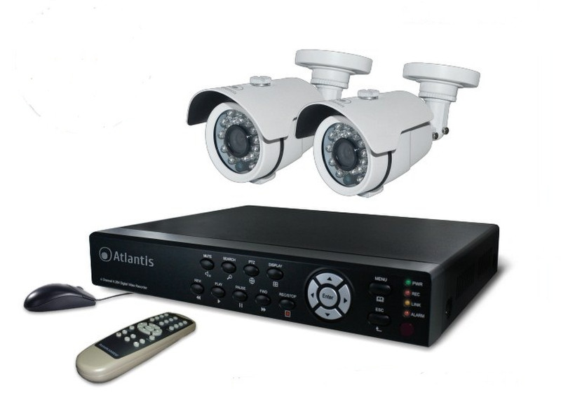 Atlantis Land NetCamera System V400 HDD Kit Wired 4channels video surveillance kit