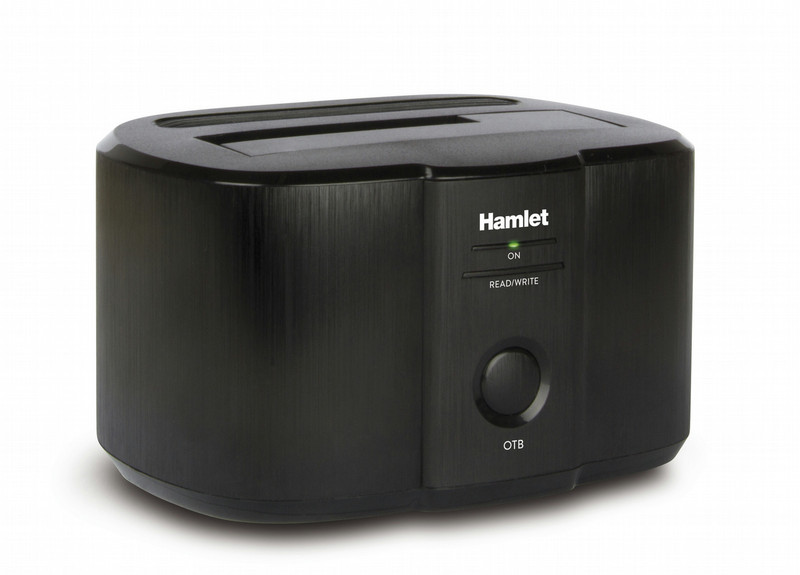 Hamlet HXDD2535 2.5/3.5" Black storage enclosure