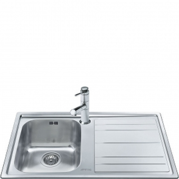 Smeg LEH861D Rectangular Stainless steel Top-mount sink sink