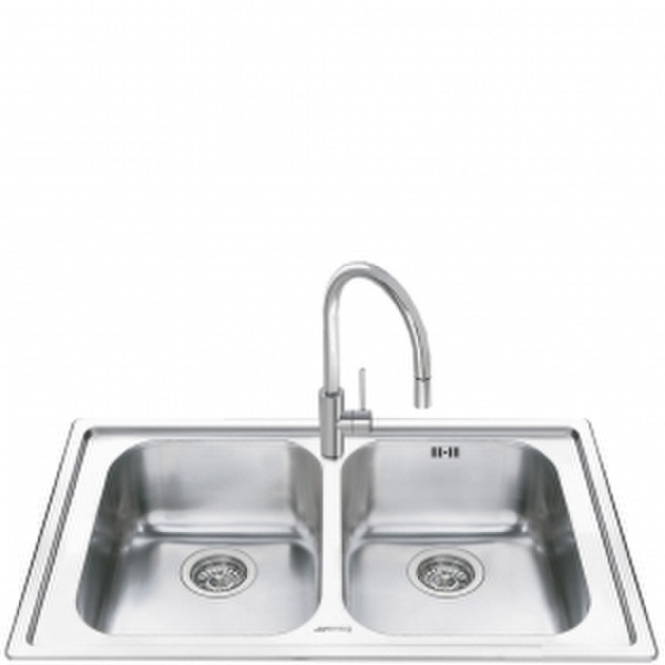 Smeg LEH862 Rectangular Stainless steel Top-mount sink sink