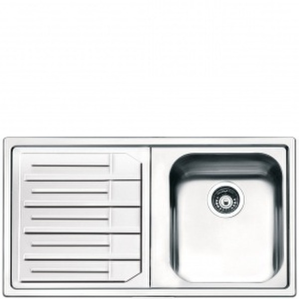 Smeg LPE861S Rectangular Stainless steel Top-mount sink sink
