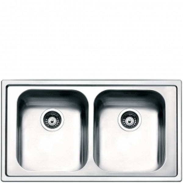 Smeg LPE862 Rectangular Stainless steel Top-mount sink sink