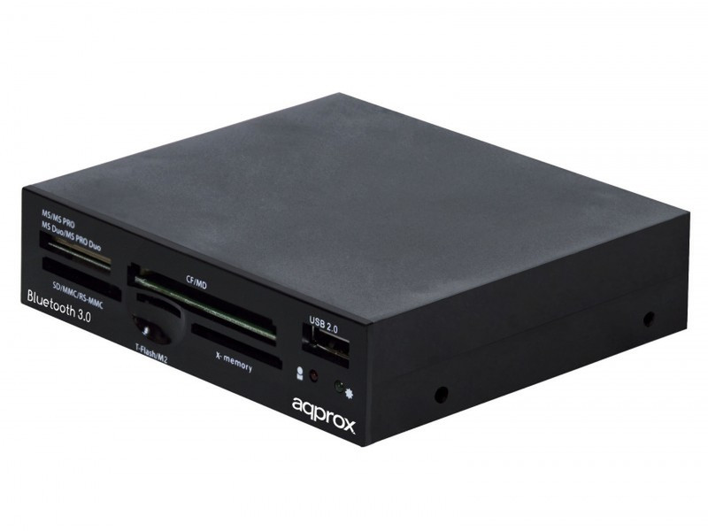 Approx APPICRV4 USB 2.0 Черный устройство для чтения карт флэш-памяти