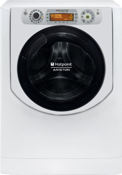 Hotpoint AQD1171D Отдельностоящий Фронтальная загрузка A Cеребряный, Белый стирально-сушильная машина