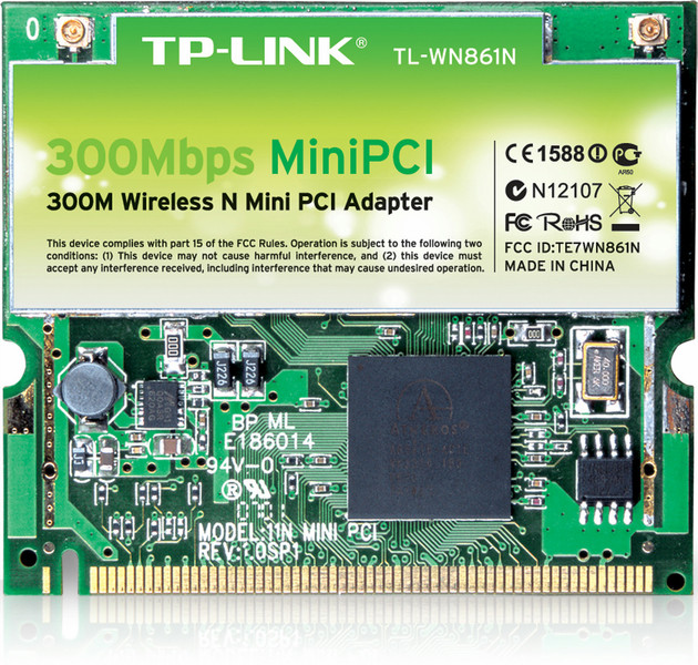 TP-LINK TL-WN861N Внутренний WLAN 300Мбит/с сетевая карта