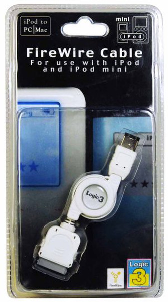 Logic3 IP136 - iPod FireWire Retractable Cable