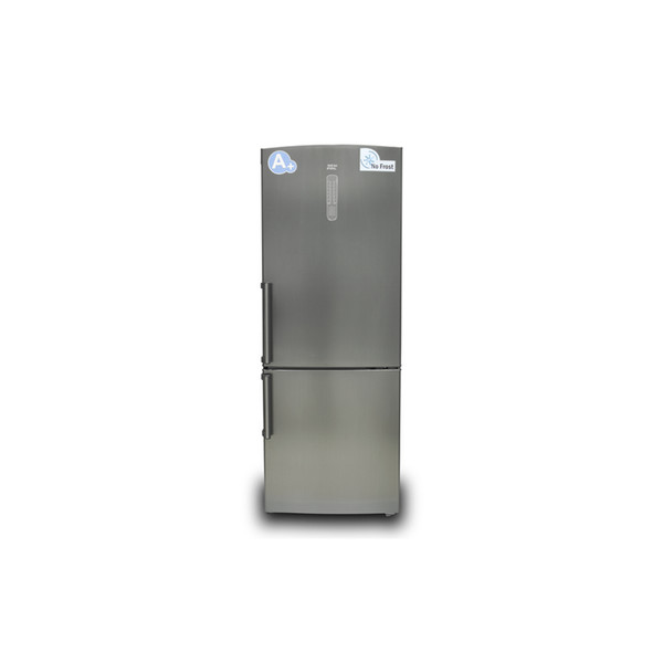 New-Pol SIGMA466X freestanding 285L 285L A+ Silver fridge-freezer