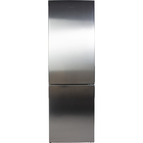 New-Pol JEMET366X freestanding 237L 98L A+ Stainless steel fridge-freezer
