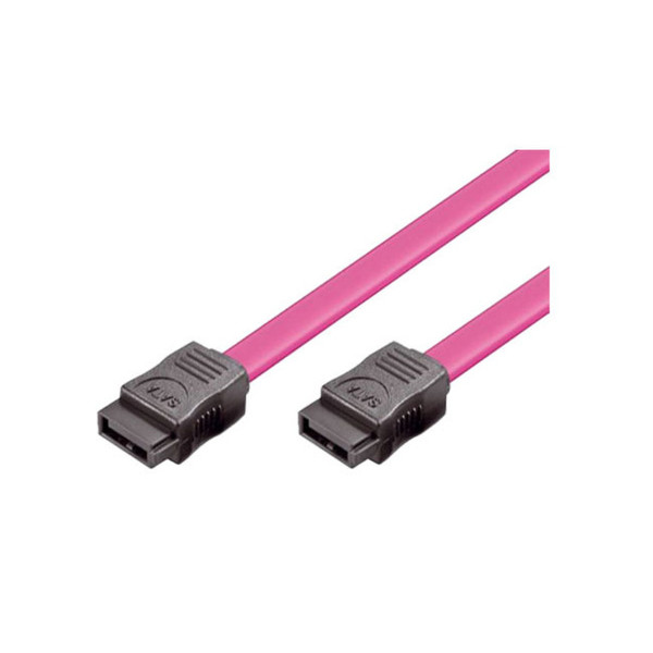 S-Conn 2 x SATA, 0.5 m 3m SATA SATA Pink,Black SATA cable