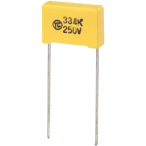 Conrad 450199 - 89 Fixed  capacitor DC Yellow capacitor