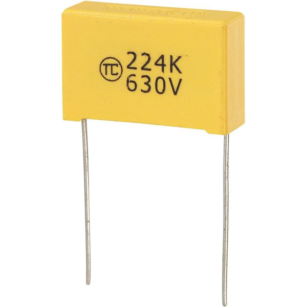 Conrad 450205 - 89 Fixed  capacitor DC Yellow capacitor