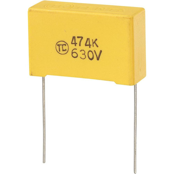 Conrad 450201 - 89 Fixed  capacitor Gleichstrom Gelb Kondensator