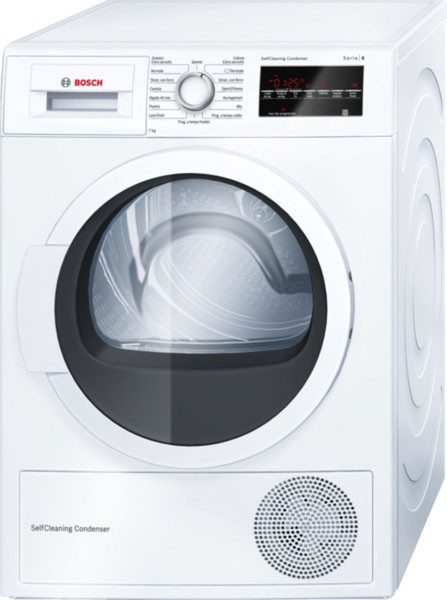 Bosch WTW85467IT Отдельностоящий Фронтальная загрузка 7кг A++ Белый сушилка для белья