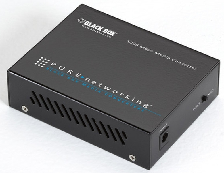 Black Box LGC202A-UK 1000Mbit/s Einzelmodus Schwarz Netzwerk Medienkonverter