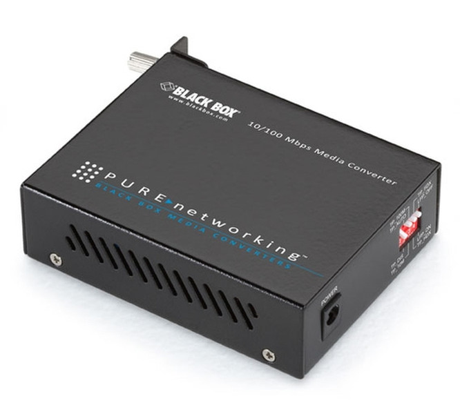 Black Box LHC201A-UK 100Mbit/s Multi-mode Black network media converter
