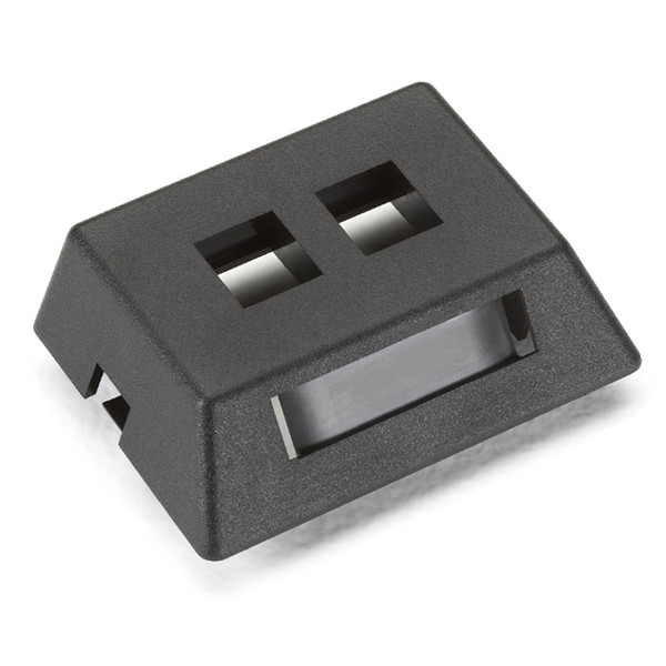 Black Box WPT459-MF Black switch plate/outlet cover