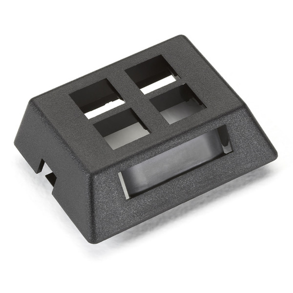 Black Box WPT471-MF Black switch plate/outlet cover