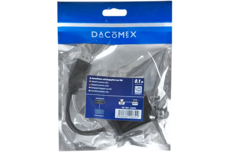 Dacomex DisplayPort - VGA 0.1m
