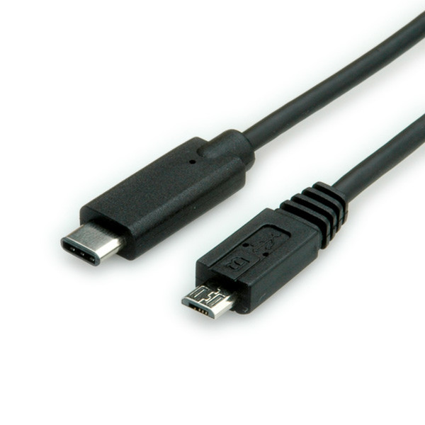 ROLINE USB 2.0 Kabel, C-Micro B, ST/ST 1m