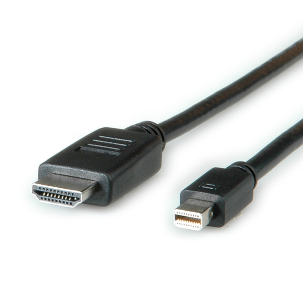 ROLINE Mini DisplayPort Cable, Mini DP-HDTV, M/M 2 m