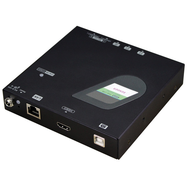 ROLINE KVM Verlängerung über Gigabit Ethernet, HDMI, USB, Sender