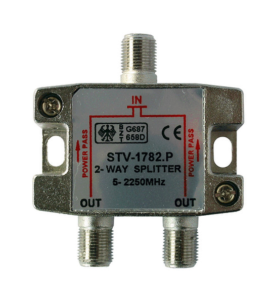 KREILING STV 1782 Cable splitter Cеребряный кабельный разветвитель и сумматор