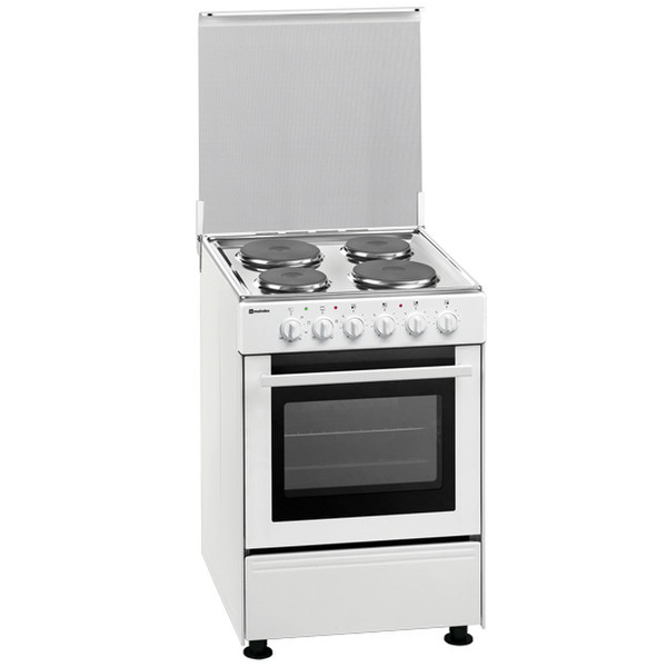 Meireles E 533 W Freestanding Sealed plate hob A White cooker