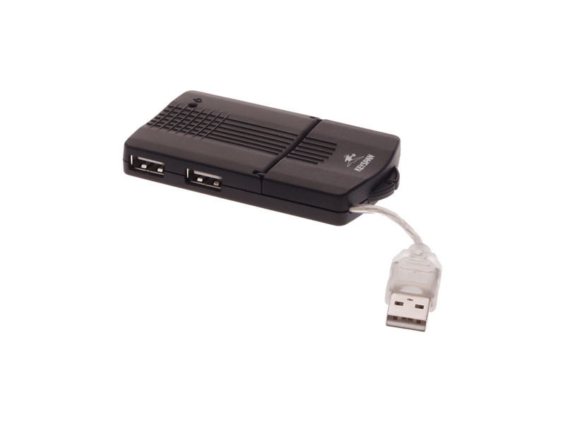 Keyspan USB 4-Port Mini Hub, Black 12Мбит/с Черный хаб-разветвитель