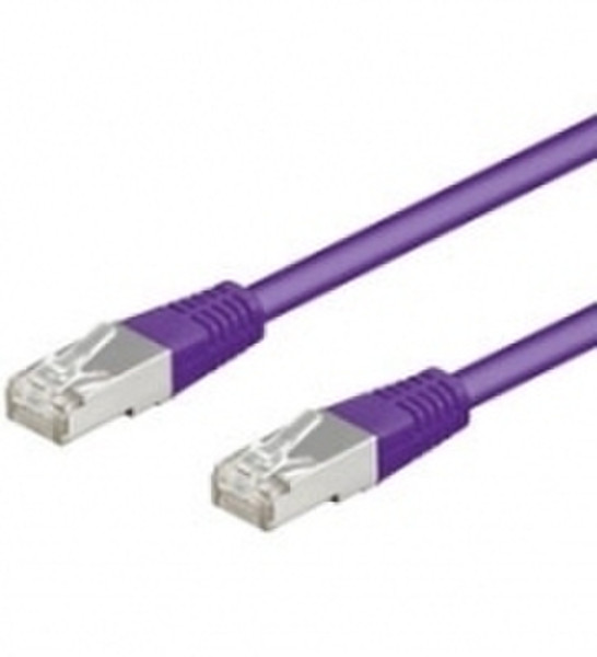 Wentronic CAT 5-100 SFTP 1.0m 1m Purple networking cable