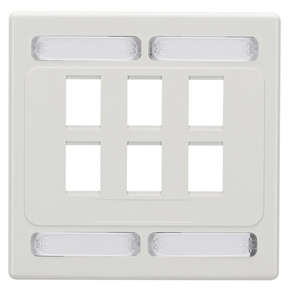 Black Box WPC7482 White switch plate/outlet cover