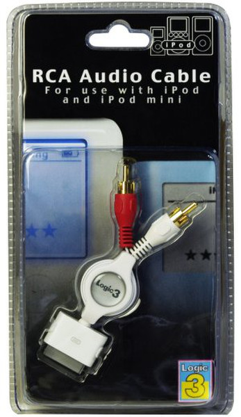 Logic3 IP134 - iPod to RCA/Phono Retractable Cable