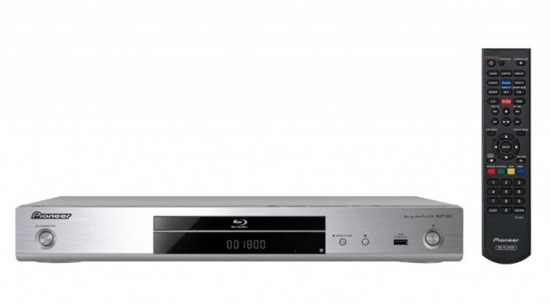 Pioneer BDP-180 Blu-Ray player 5.1channels 3D Silver