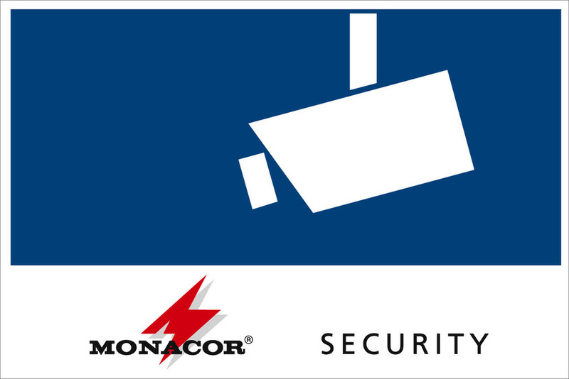 Monacor CCTV-LABL/IS Dekorativer Aufkleber